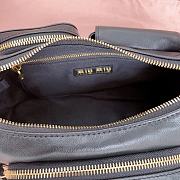 Kitlife Miu Miu Nappa Pocket Bag Black 5BC146 21x12x6cm - 5