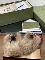 Kitlife Gucci Fur Women Princetown Slippers Red - 2