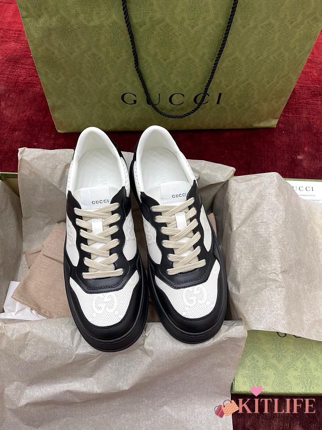 Kitlife Gucci GG Embossed Sneakers Black & White - 1