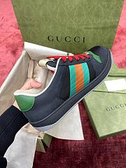 Kitlife Gucci Screener Black Green Suede Sneakers  - 3