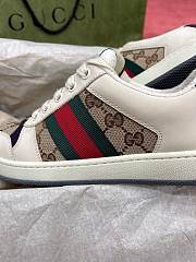 Kitlife Gucci Screener Sneakers Leather GG Canvas Beige & Purple - 6