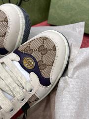 Kitlife Gucci Screener Sneakers Leather GG Canvas Beige & Purple - 4