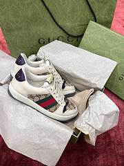 Kitlife Gucci Screener Sneakers Leather GG Canvas Beige & Purple - 2