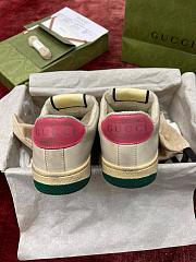 Kitlife Gucci GG Screener Distressed GG Canvas Pink Sneakers  - 5