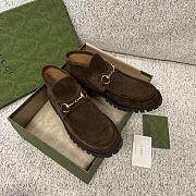 Kitlife Gucci Women's Horsebit Ankle Boots in Dark Brown Suede - 6