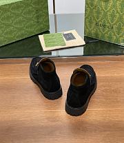 Kitlife Gucci Women's Horsebit Ankle Boots in Black Suede - 5