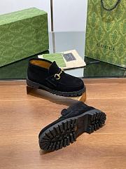 Kitlife Gucci Women's Horsebit Ankle Boots in Black Suede - 4