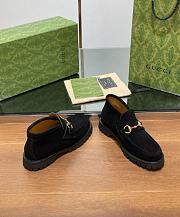 Kitlife Gucci Women's Horsebit Ankle Boots in Black Suede - 3