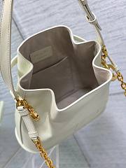 Kitlife Dior Medium C'est Dior Bag White CD-Embossed Calfskin 24x10x24.5cm - 6