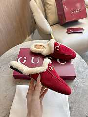 Kitlife Gucci Women's Princetown Slipper Red Suede  - 5