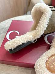 Kitlife Gucci Women's Princetown Slipper Green Olive Suede - 4