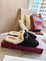 Kitlife Gucci Women's Princetown Slipper Black Suede  - 6