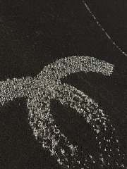 Kitlife Chanel Logo Gradient Scarf in Black 38x200cm - 3