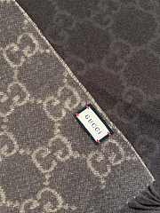 Kitlife Gucci Gradient Double-Faced Cashmere Scarf Brown 47x200cm - 3