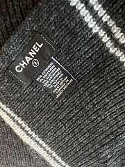Kitlife Chanel 25B Knitted Cashmere Scarf Dark Grey 30x190cm - 4
