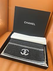 Kitlife Chanel 25B Knitted Cashmere Scarf Dark Grey 30x190cm - 3