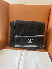 Kitlife Chanel 25B Knitted Cashmere Scarf Dark Grey 30x190cm - 2