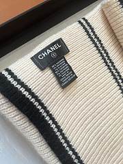 Kitlife Chanel 25B Knitted Cashmere Scarf Off-White 30x190cm - 5