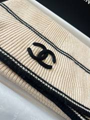 Kitlife Chanel 25B Knitted Cashmere Scarf Off-White 30x190cm - 4