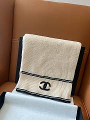 Kitlife Chanel 25B Knitted Cashmere Scarf Off-White 30x190cm - 2