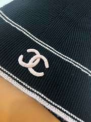 Kitlife Chanel 25B Knitted Cashmere Scarf Black 30x190cm - 6