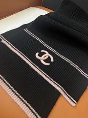 Kitlife Chanel 25B Knitted Cashmere Scarf Black 30x190cm - 5