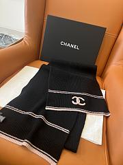 Kitlife Chanel 25B Knitted Cashmere Scarf Black 30x190cm - 4