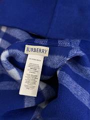 Kitlife Burberry Equestrian Knight Logo Cashmere Hooded Cape Royal Blue 120x176cm - 4