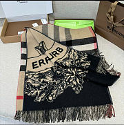 Kitlife Burberry Knight Warhorse Double-sided Jacquard Cape 140x190cm - 4