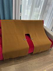 Kitlife Burberry Caramel Checkered Wool Cape 140x140cm - 3