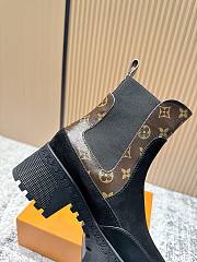 Kitlife Louis Vuitton Beaubourg Chelsea Ankle Boot Black Suede - 5