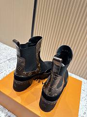 Kitlife Louis Vuitton Beaubourg Chelsea Ankle Boot Black Suede - 2
