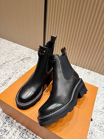 Kitlife Louis Vuitton Beaubourg Chelsea Ankle Boot Black