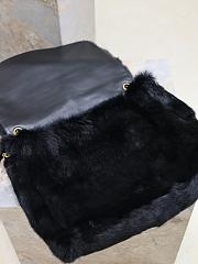 Kitlife Saint Laurent Jamie 4.3 Large Shearling Shoulder Bag Black 742431 43×29×9cm - 4