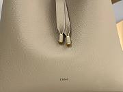 Kitlife Chloe Marcie Hobo Bag In Grey Grained Leather 36x29x10cm - 5