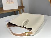 Kitlife Chloe Marcie Hobo Bag In White Grained Leather 36x29x10cm - 5