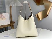 Kitlife Chloe Marcie Hobo Bag In White Grained Leather 36x29x10cm - 2