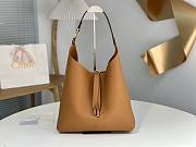 Kitlife Chloe Marcie Hobo Bag In Brown Grained Leather 36x29x10cm  - 1