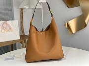 Kitlife Chloe Marcie Hobo Bag In Brown Grained Leather 36x29x10cm  - 5