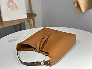 Kitlife Chloe Marcie Hobo Bag In Brown Grained Leather 36x29x10cm  - 4