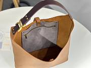 Kitlife Chloe Marcie Hobo Bag In Brown Grained Leather 36x29x10cm  - 3