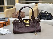 Kitlife Chloe Paddington Bag In Dark Brown Leather 36x18x15cm - 1