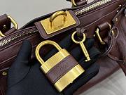 Kitlife Chloe Paddington Bag In Dark Brown Leather 36x18x15cm - 3