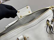 Kitlife Chloe Paddington Bag In White Leather 36x18x15cm  - 6