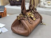 Kitlife Chloe Paddington Bag In Brown Leather 36x18x15cm  - 4