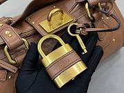 Kitlife Chloe Paddington Bag In Brown Leather 36x18x15cm  - 3