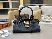 Kitlife Chloe Paddington Bag In Black Leather 36x18x15cm  - 1