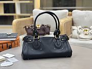 Kitlife Chloe Paddington Bag In Black Leather 36x18x15cm  - 2