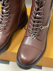 Kitlife Louis Vuitton District Boots Dark Brown Smooth Calfskin  - 4
