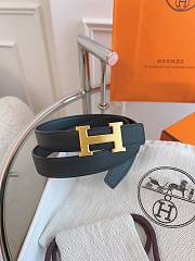 Kitlife Hermes Belts Black With Gold Buckle 38mm - 5